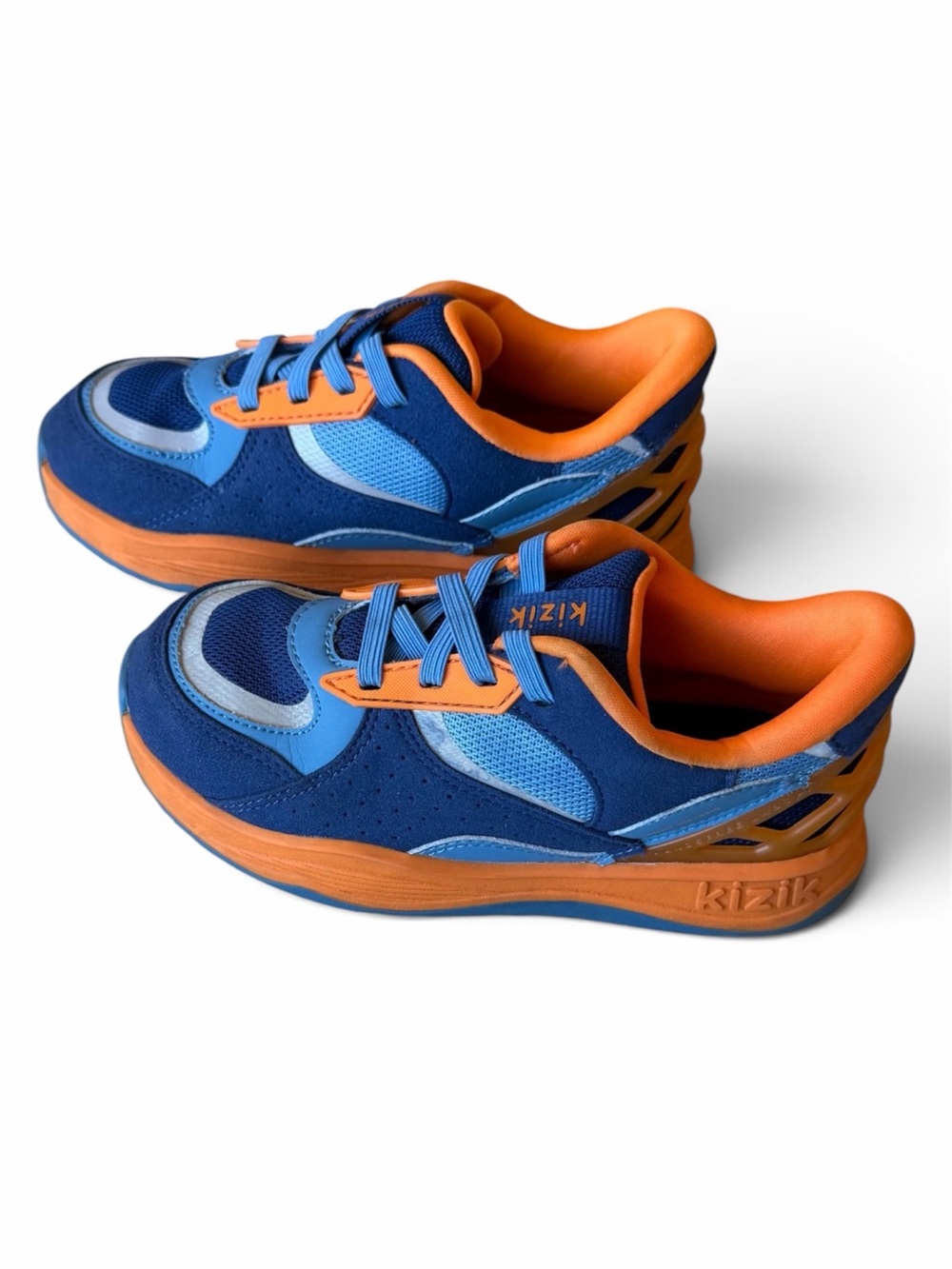 Kizik Kids Blue & Orange Athletic Sneakers Size 13